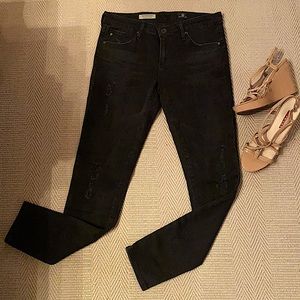 AG distressed skinny jeans